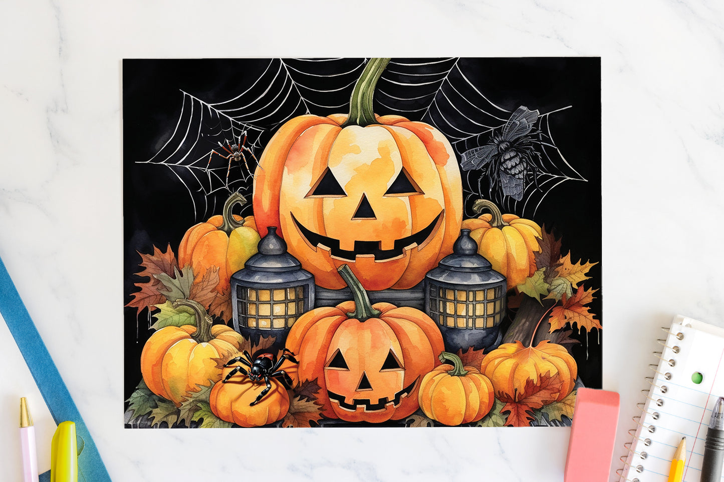 FREE Jack O Lanterns 20oz Tumbler Wrap Sublimation Design Halloween Pumpkins PNG