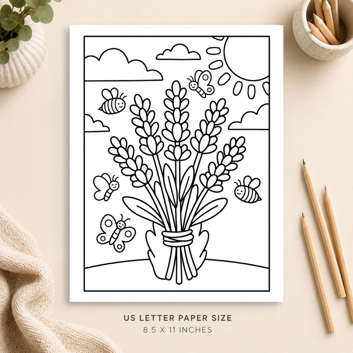 Lavender Coloring Page 5