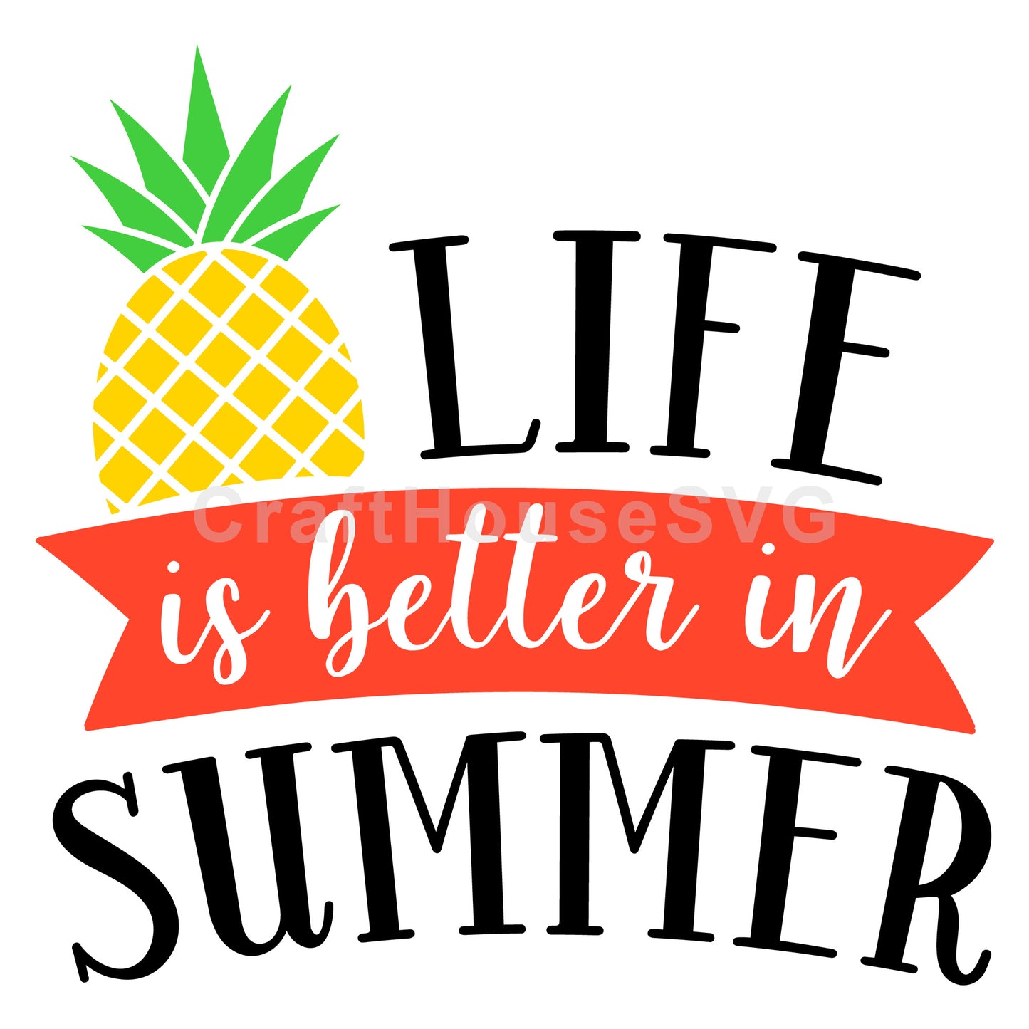 Life is better in Summer SVG | M48F | A Summer SVG cut file - Craft House SVG