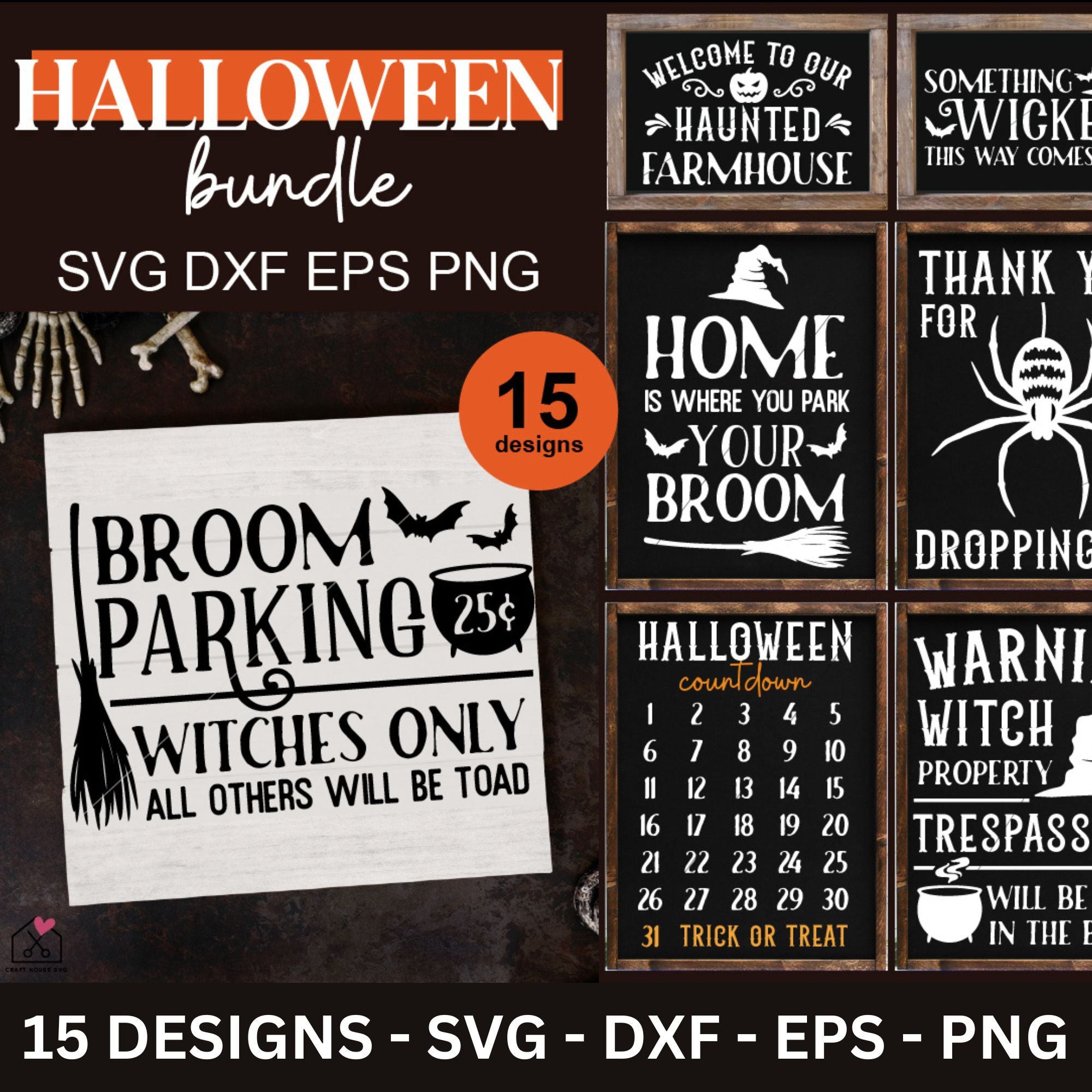 Vintage Halloween SVG Bundle