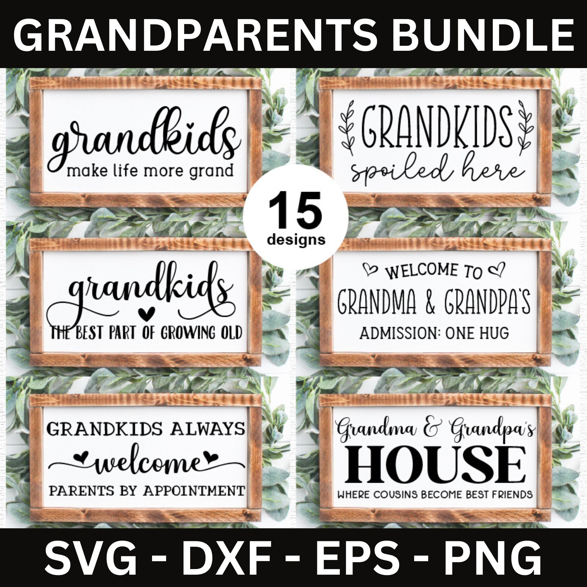 Grandparents SVG Bundle