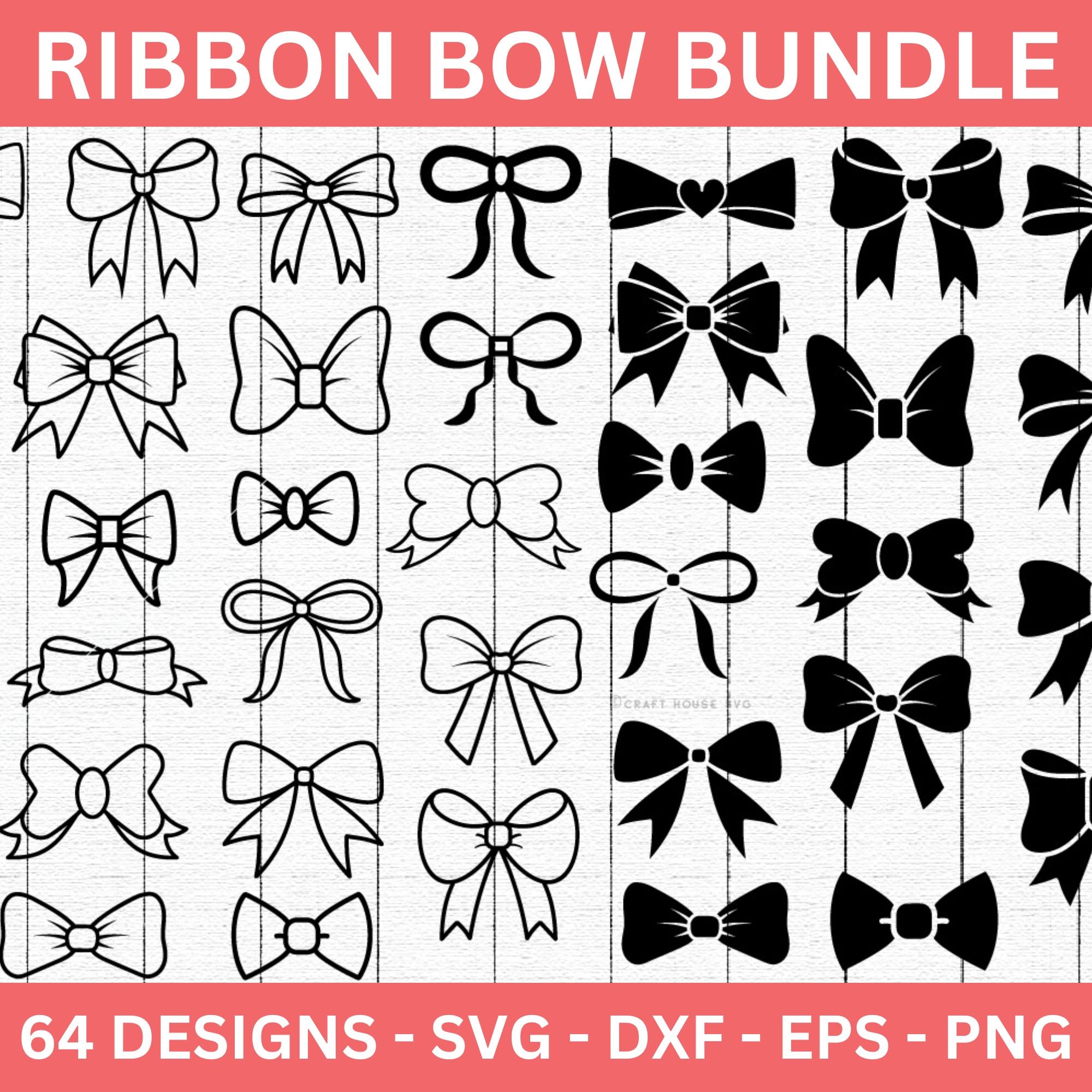 Ribbon Bows SVG Bundle
