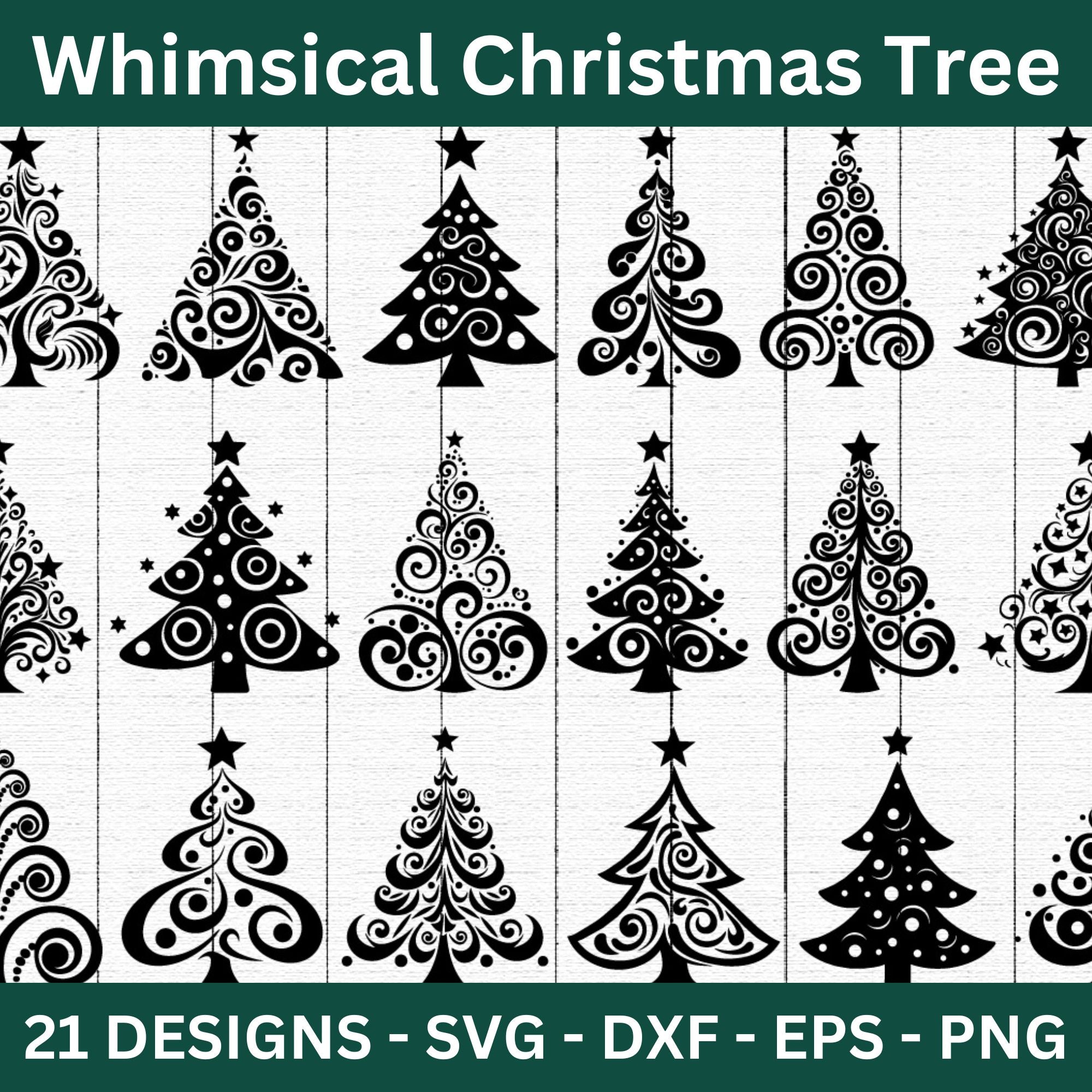 Whimsical Christmas Tree SVG Bundle