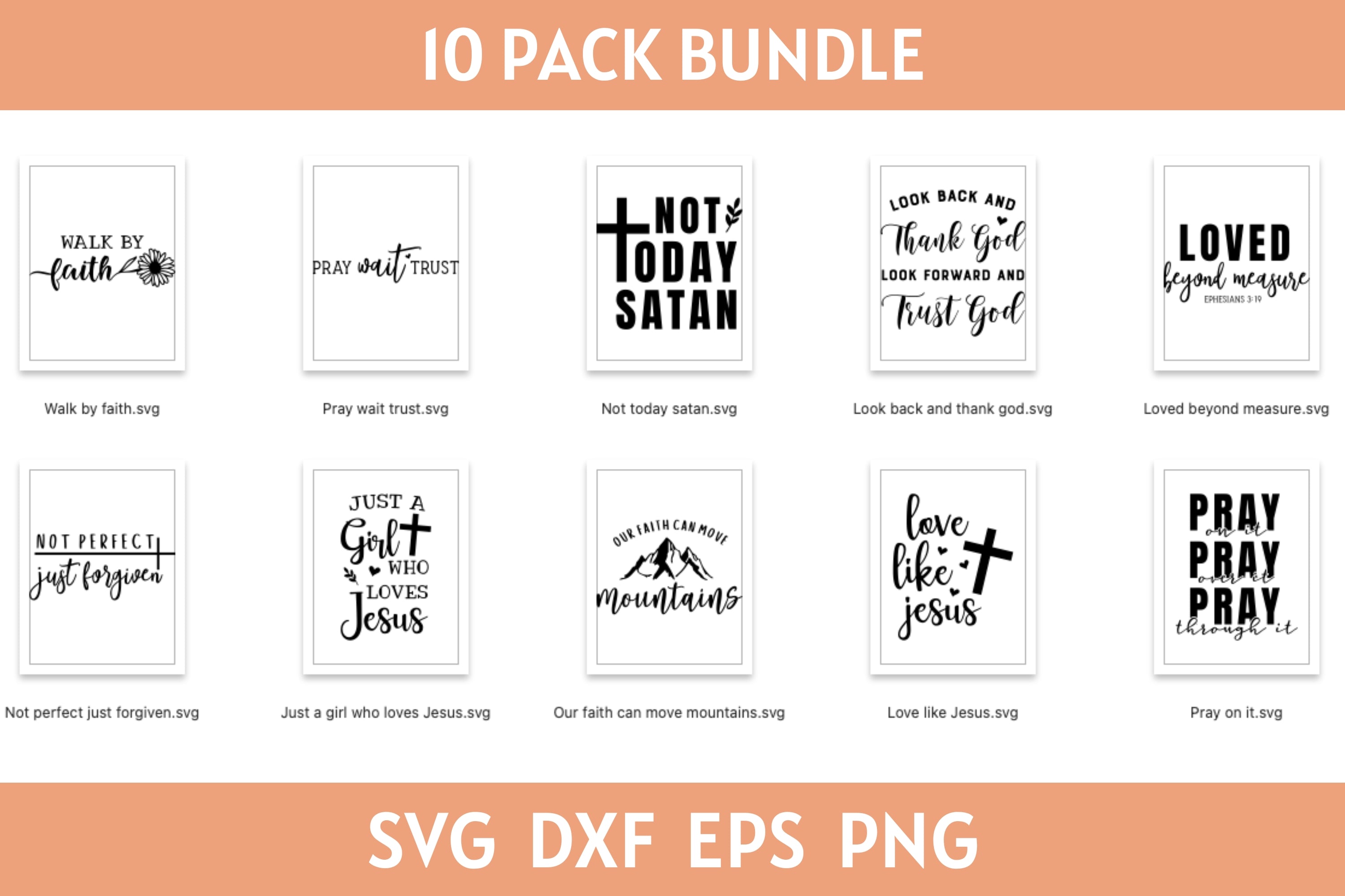 Christian SVG Bundle Scripture Bundle