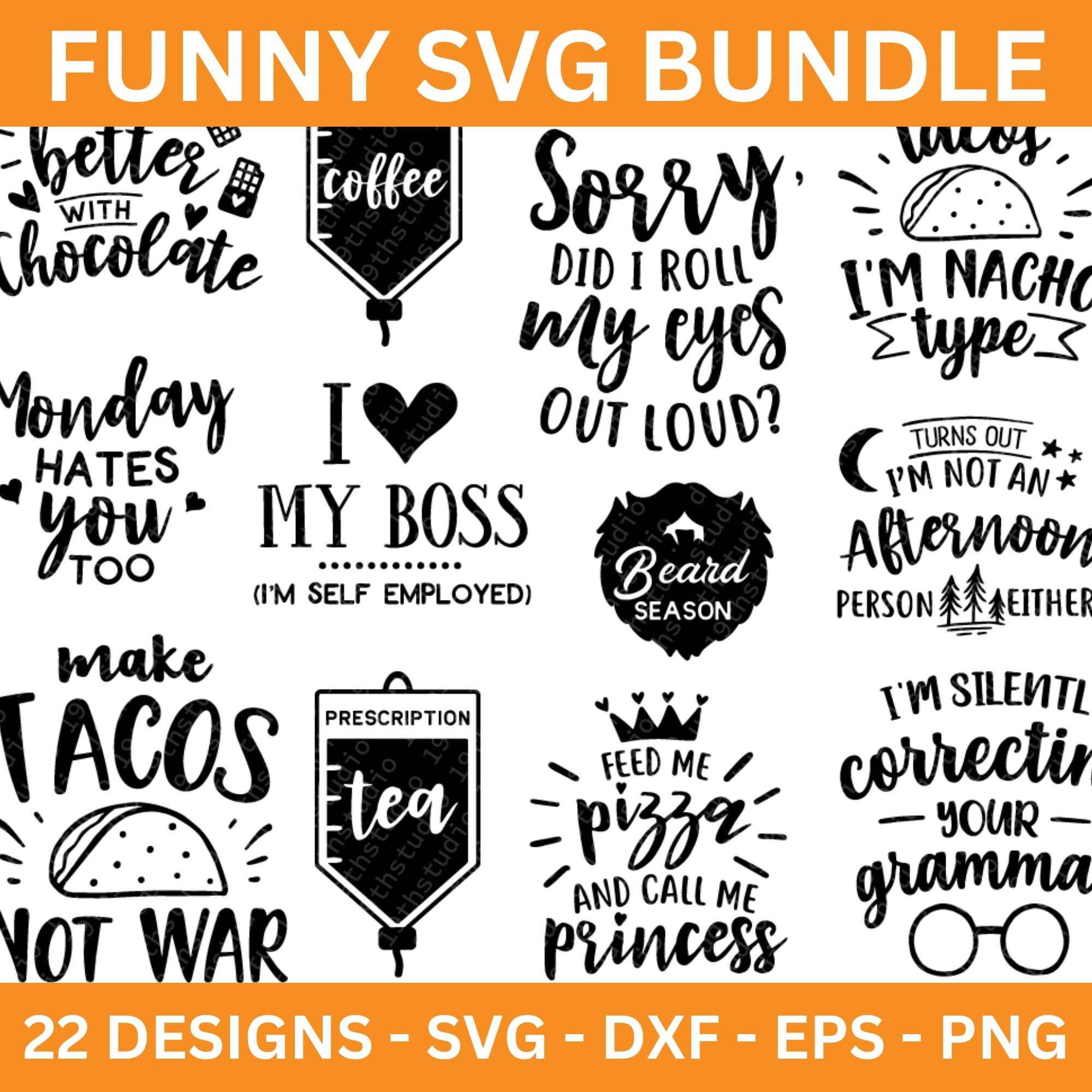 Funny quotes SVG bundle