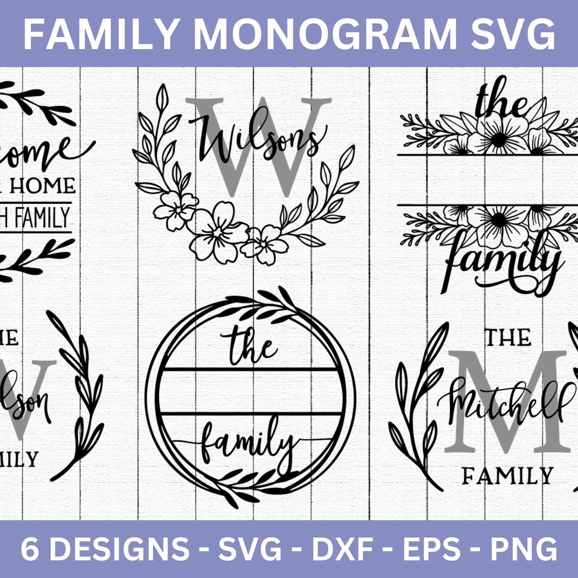 Family Name Sign SVG Bundle