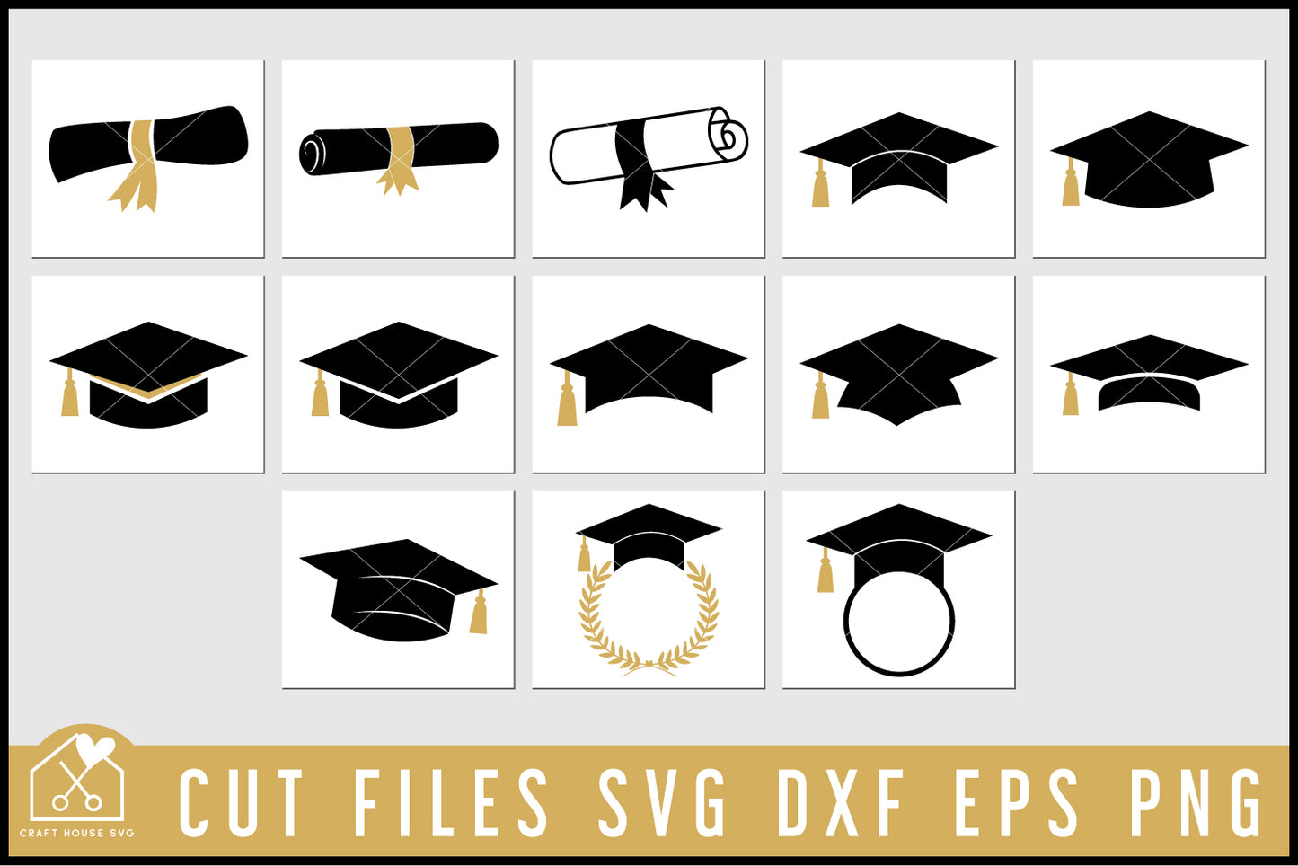 Graduation Cap SVG Bundle