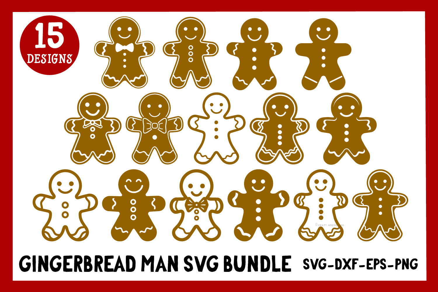 Gingerbread Man SVG Bundle