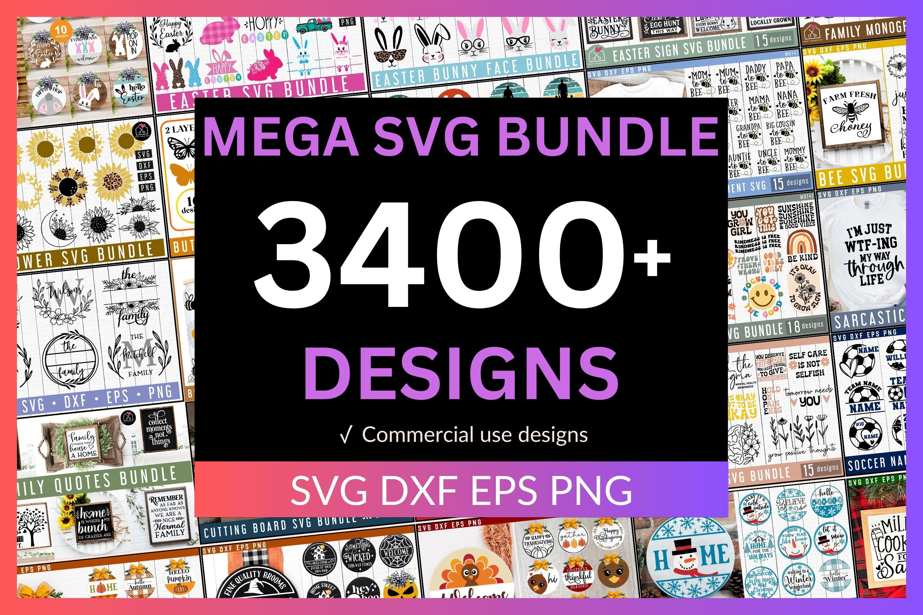 MEGA SVG Bundle Commercial Use