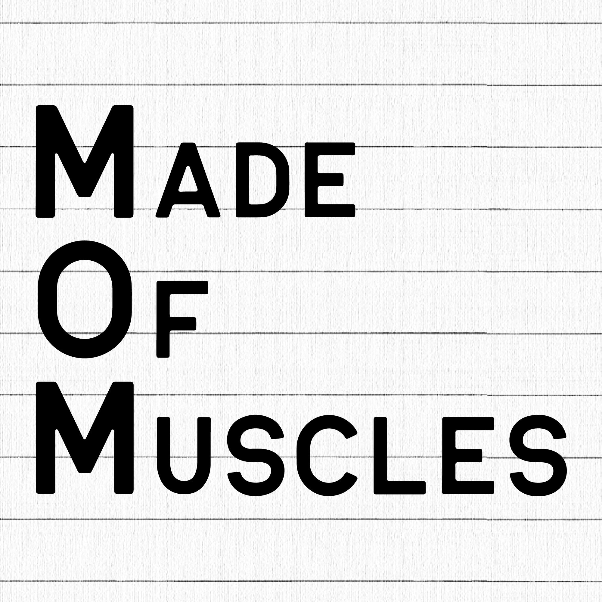 Mom made of muscles SVG, Gym SVG