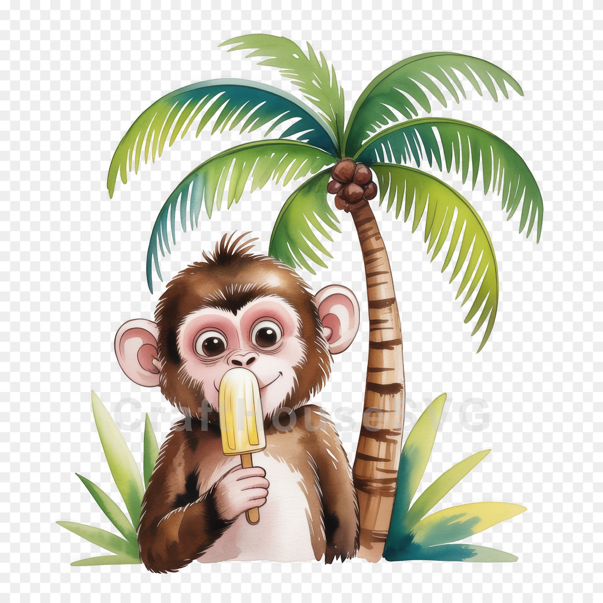 Cute Summer Animals Clipart Bundle