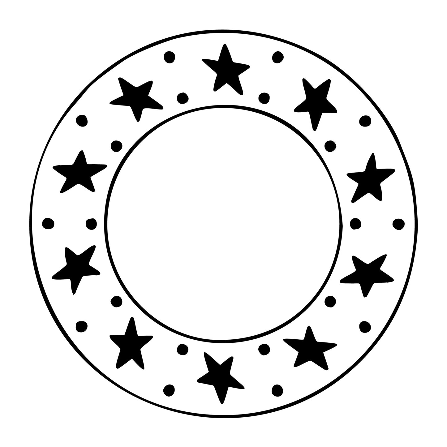 Monogram 4th of July SVG