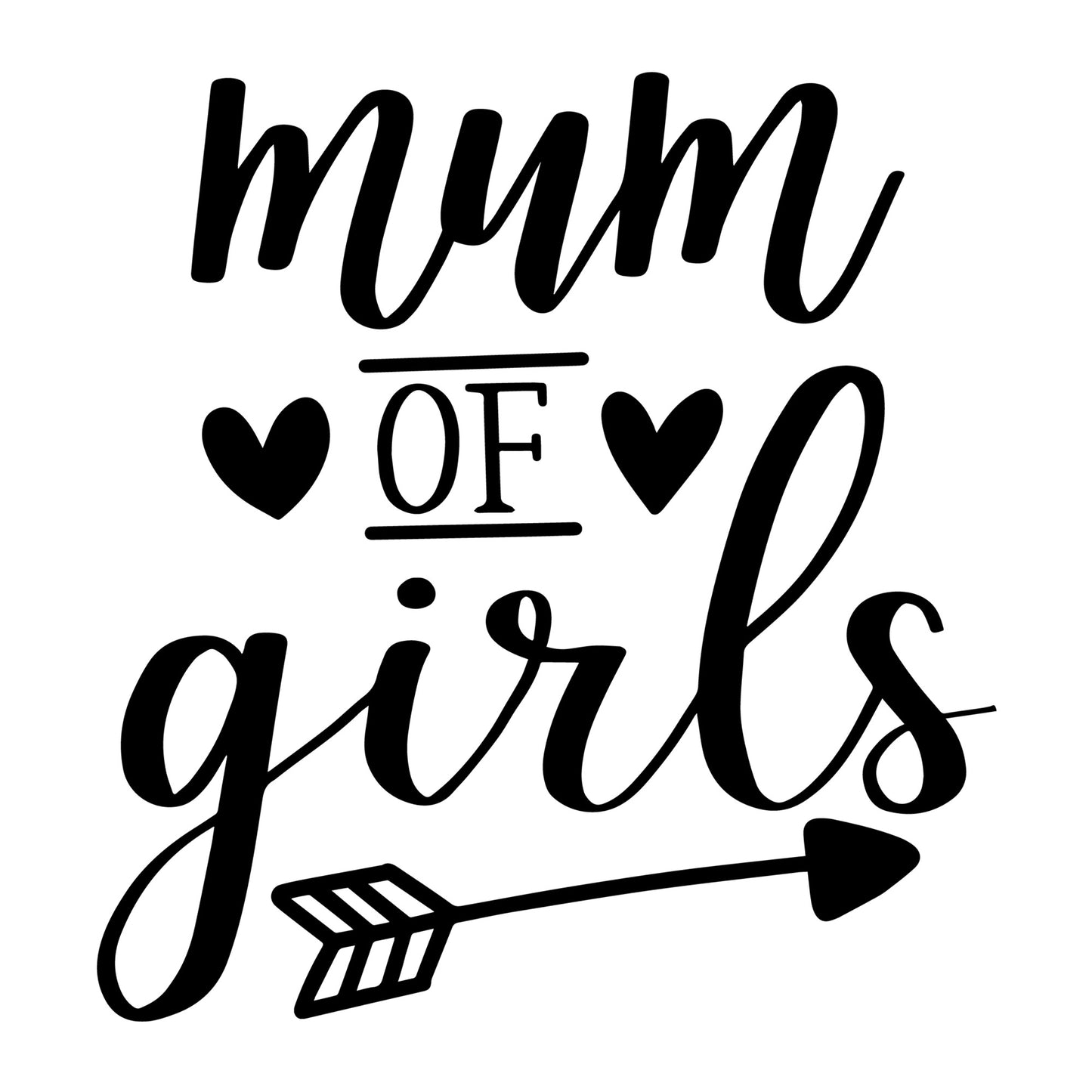 Mum Of Girls SVG