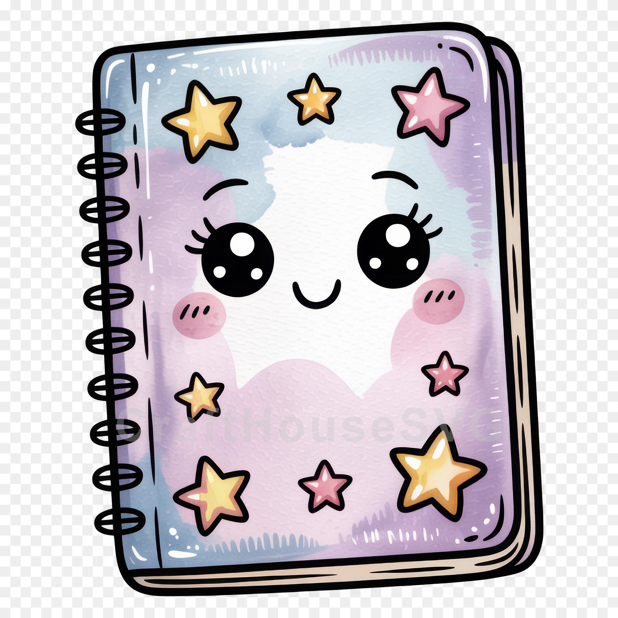 Kawaii Back to School Clipart Bundle