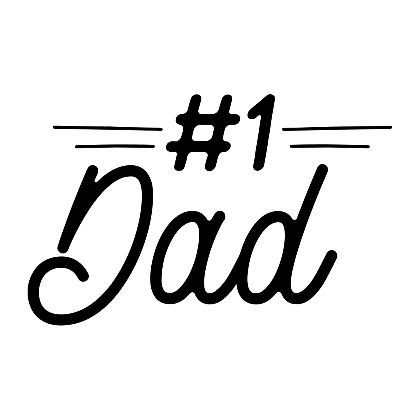 Number One Dad SVG