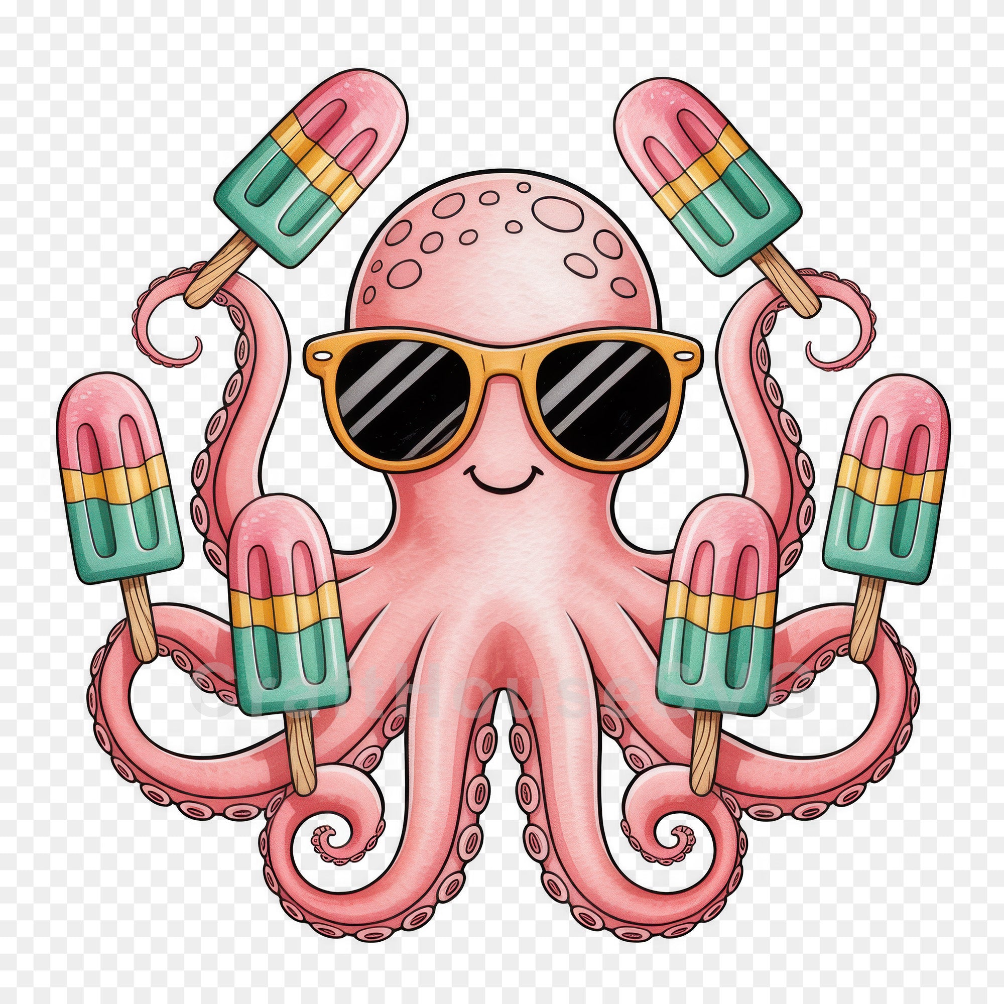 Cute Summer Animals Clipart Bundle