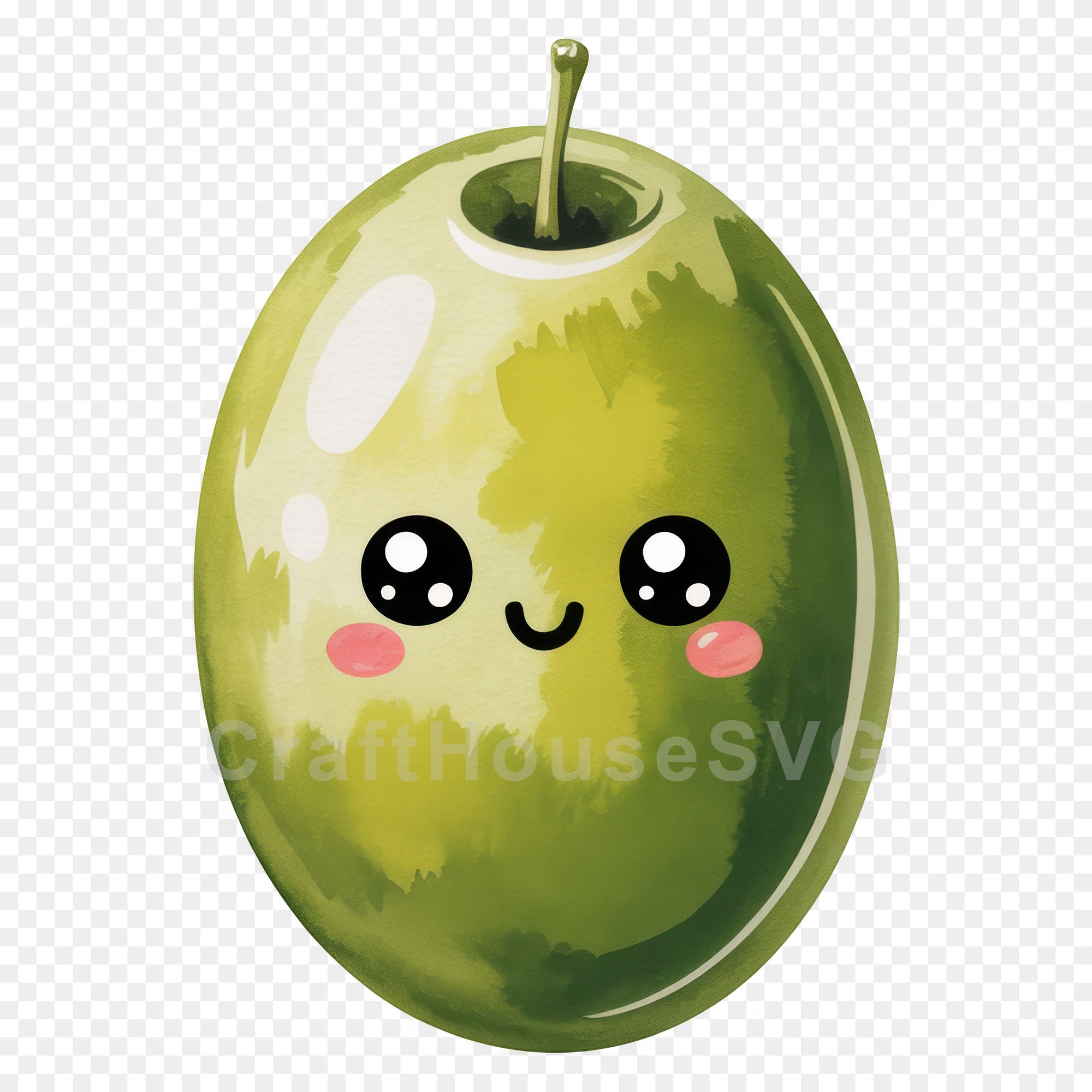 Kawaii Fruit Clipart Sublimation PNG Bundle