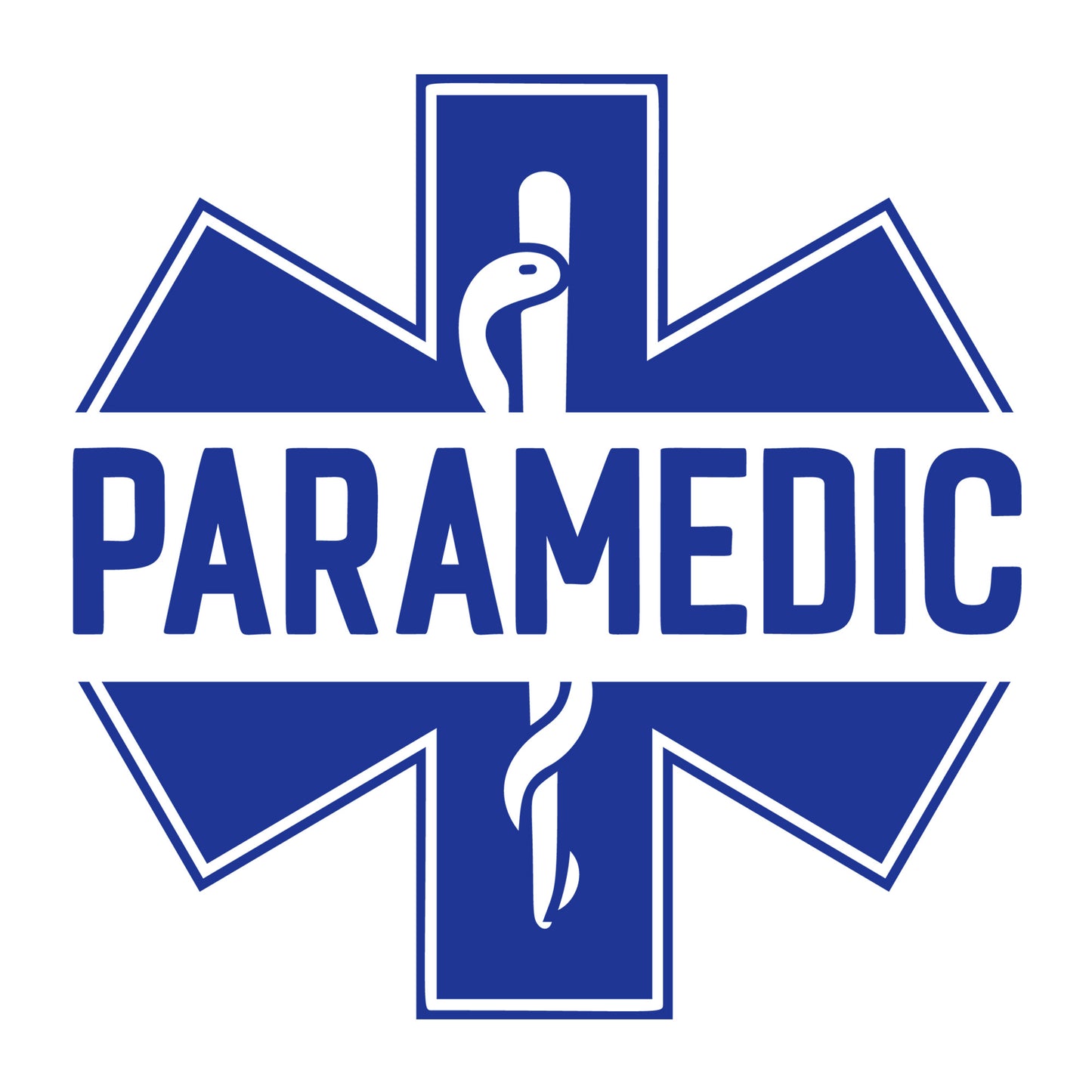 Paramedic Star Of Life SVG design for Cricut, Silhouette, laser cutting, vinyl, sublimation, and paramedic craft projects.