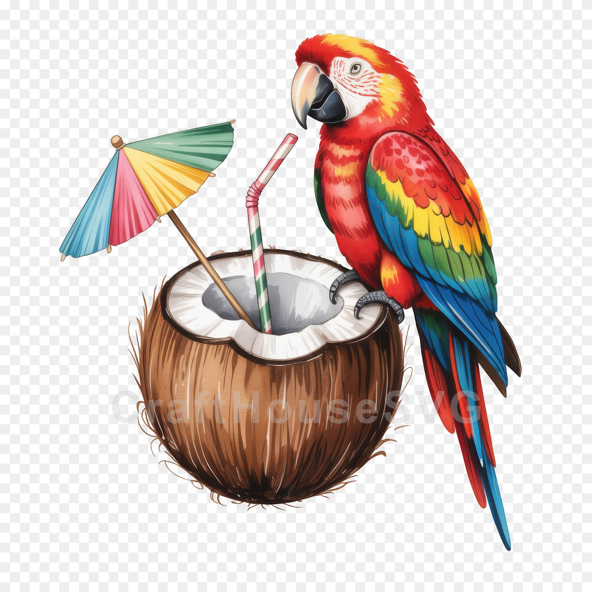 Cute Summer Animals Clipart Bundle