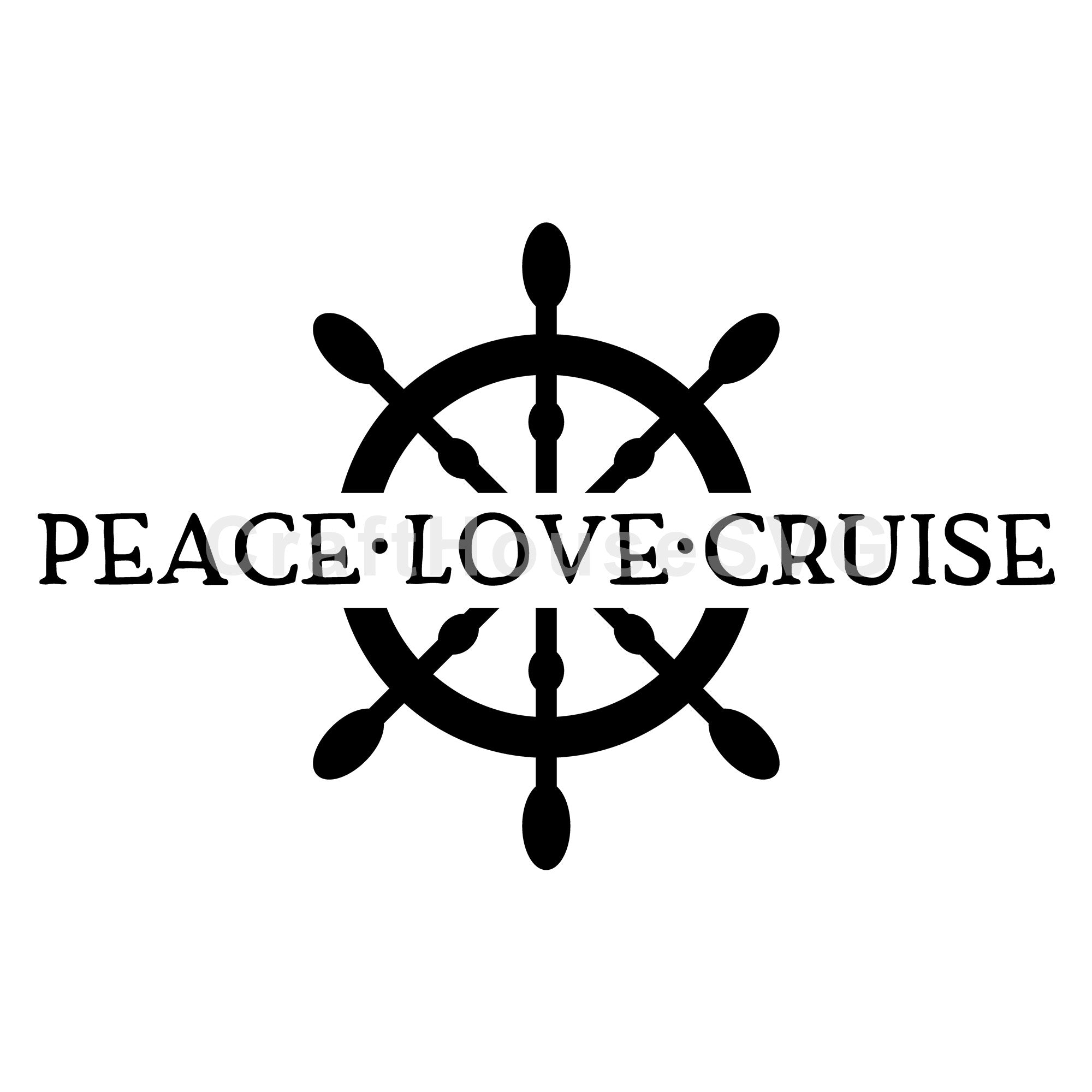 Peace love cruise SVG | M48F | A Summer SVG cut file