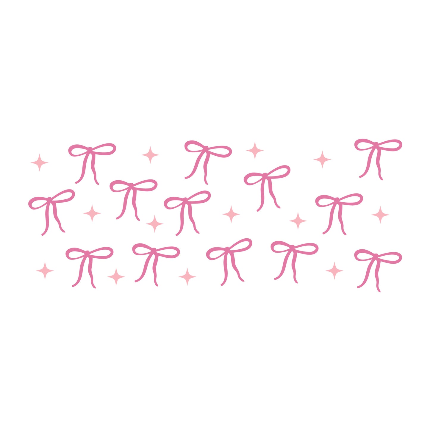 Pink Bow Glass Can Wrap SVG design for Cricut, Silhouette, laser cutting, vinyl, sublimation, and craft projects.