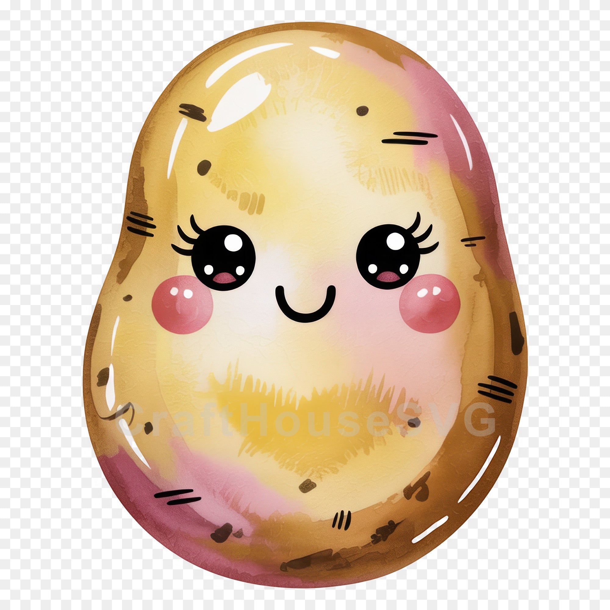 Kawaii Vegetables Clipart Sublimation Bundle PNG