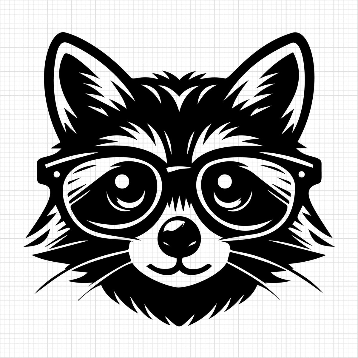 Raccoon Silhouette 36
