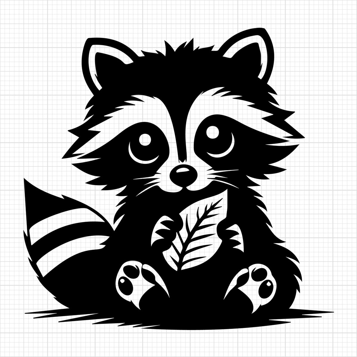 Raccoon Silhouette 43