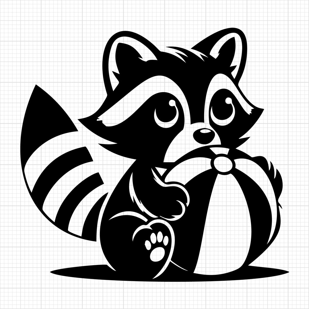Raccoon Silhouette 46