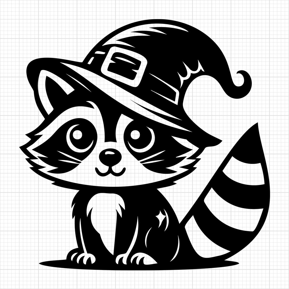 Raccoon Silhouette 9