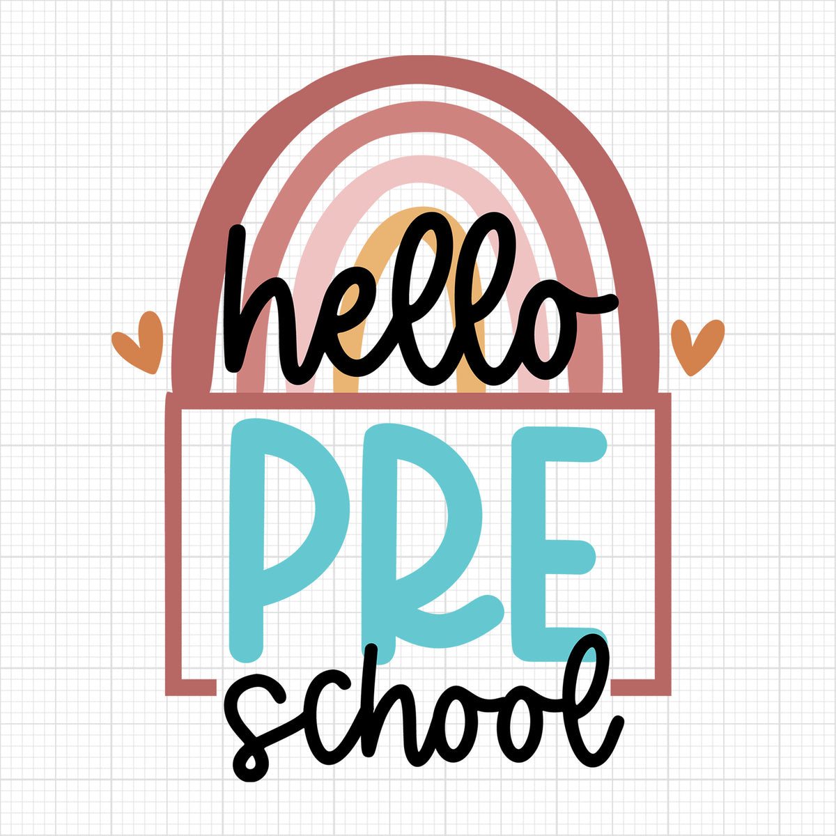Rainbow hello preschool