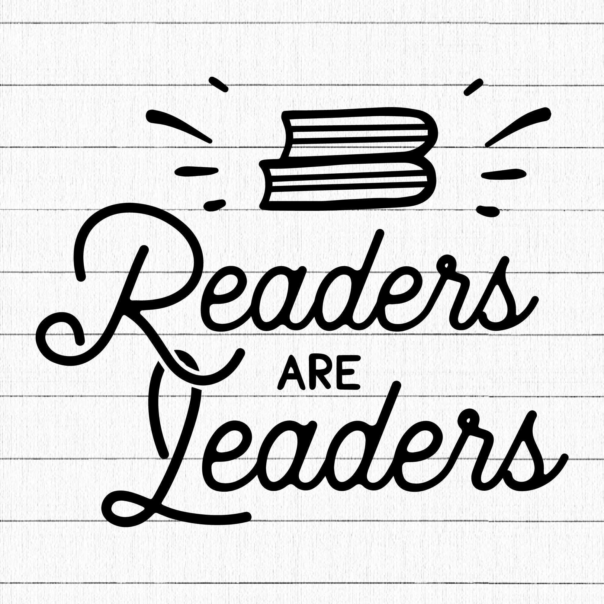 Readers Are Leaders SVG, Books SVG