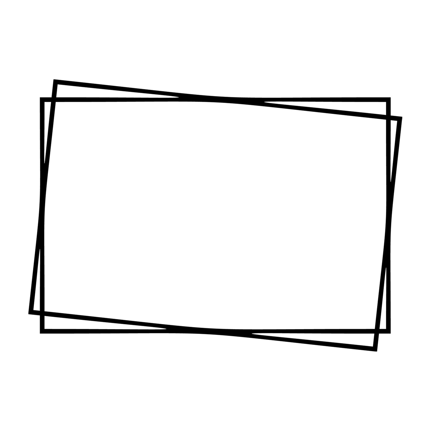Rectangle Frame SVG design for Cricut, Silhouette, laser cutting, vinyl, sublimation, monograms, and craft projects.