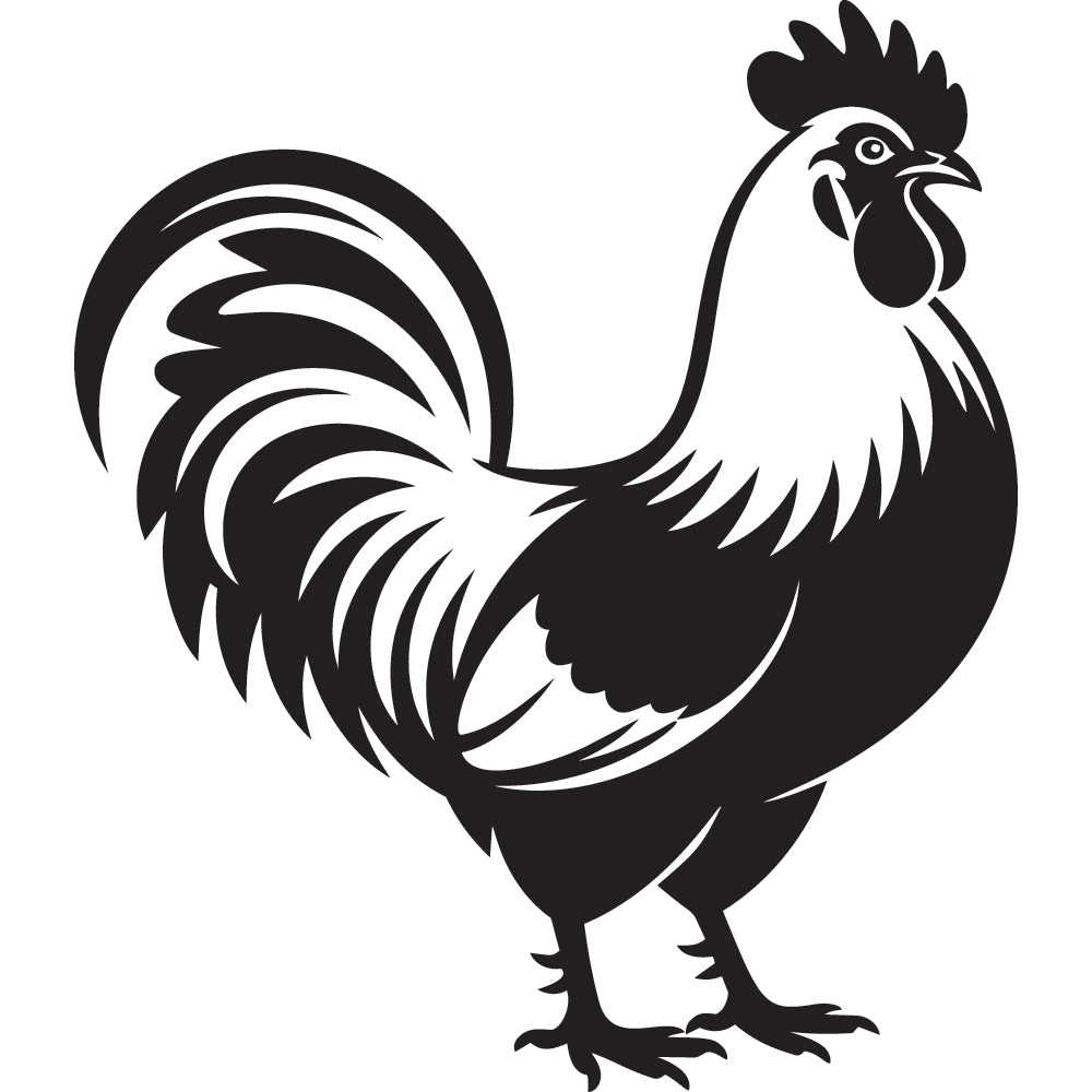 Rooster SVG File SVG DXF EPS PNG - Craft House SVG