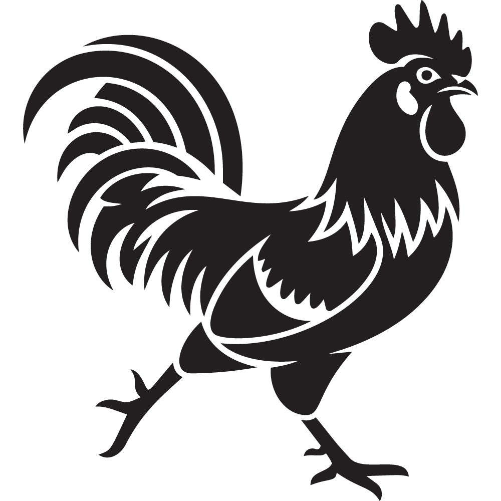 Rooster SVG File SVG DXF EPS PNG - Craft House SVG