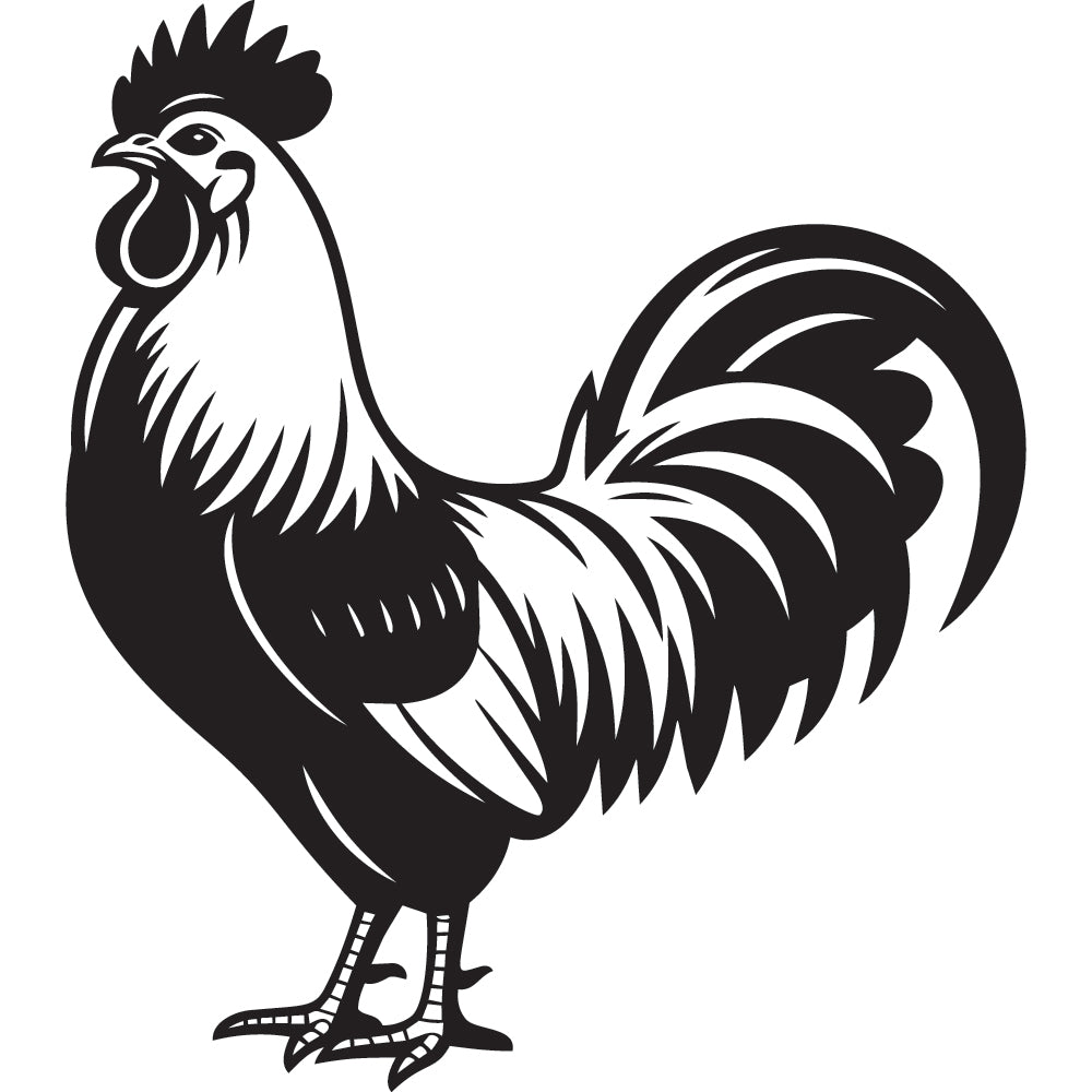 Rooster SVG File SVG DXF EPS PNG - Craft House SVG