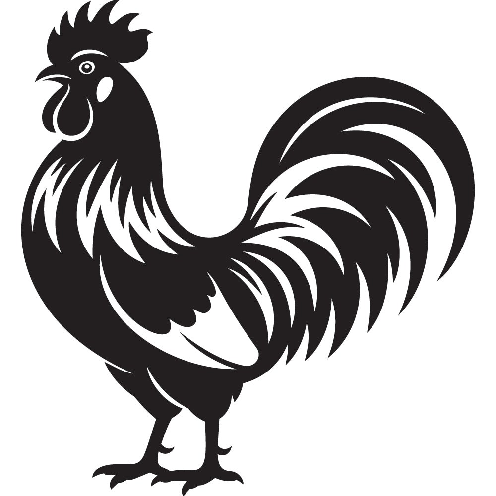 Rooster SVG File SVG DXF EPS PNG - Craft House SVG