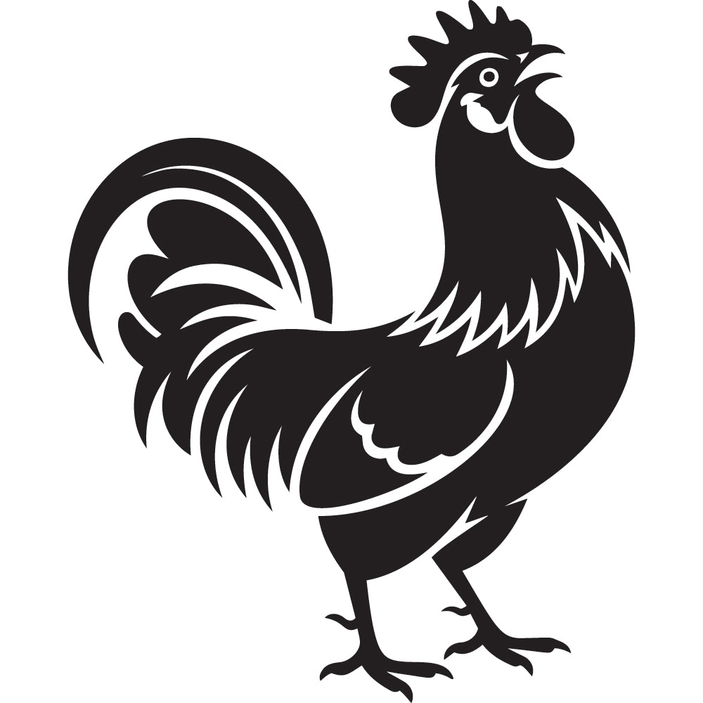 Rooster SVG File SVG DXF EPS PNG - Craft House SVG