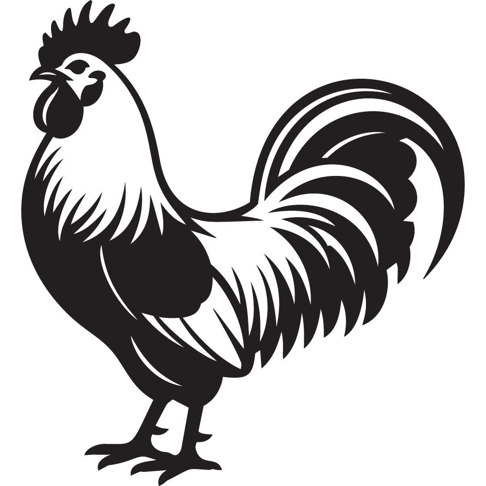 Rooster SVG File SVG DXF EPS PNG - Craft House SVG