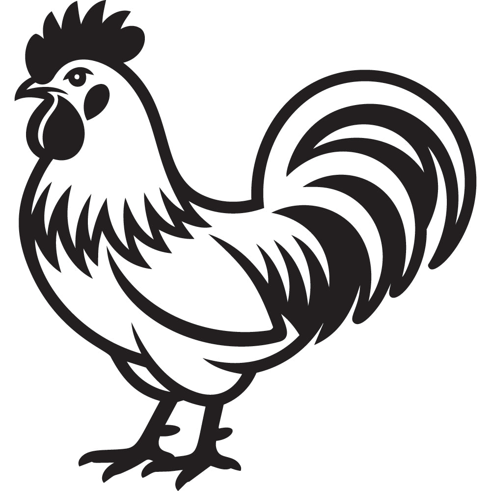 Rooster SVG File SVG DXF EPS PNG - Craft House SVG