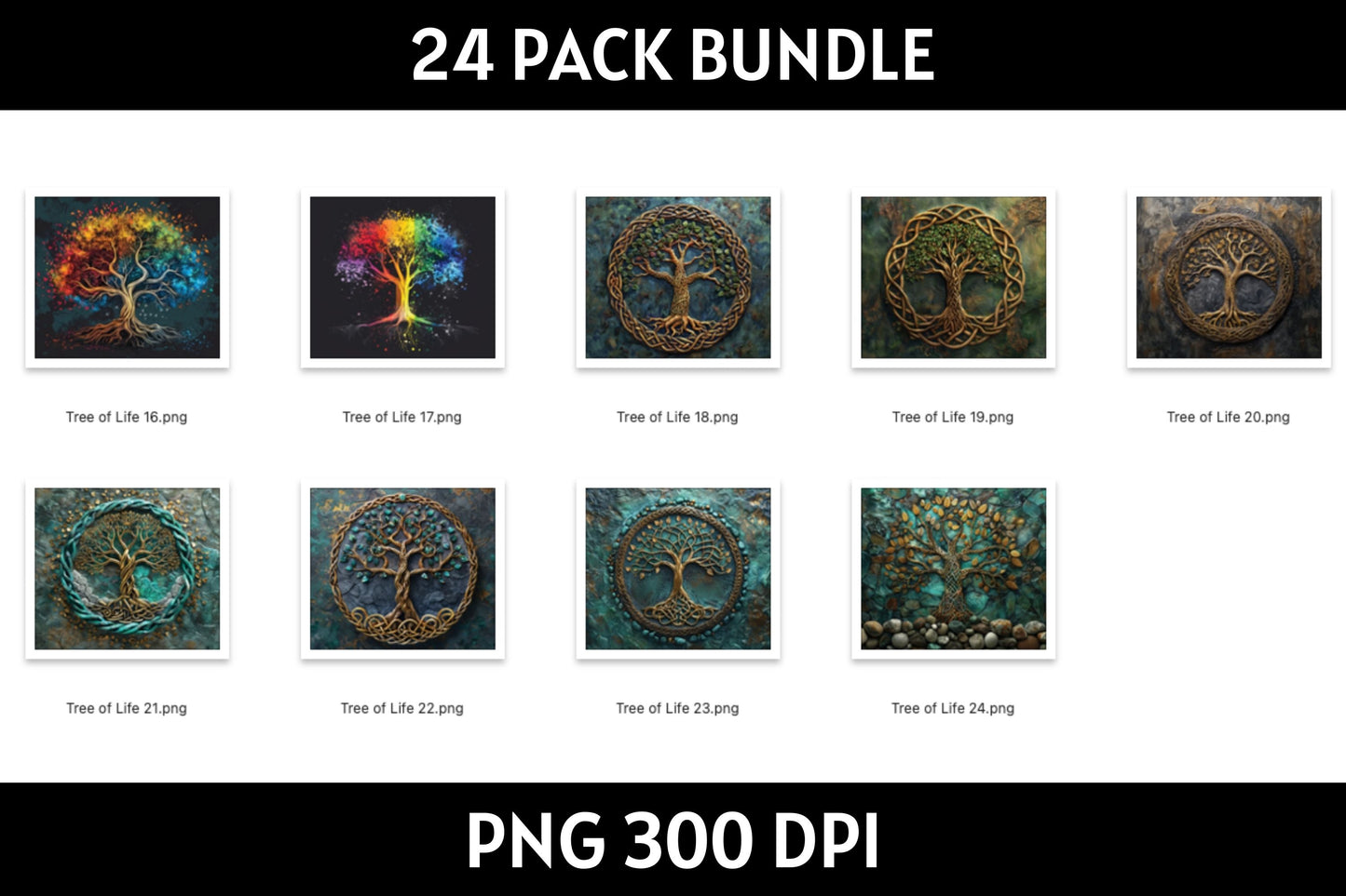 Tree of Life Tumbler Sublimation Bundle PNG 20 oz