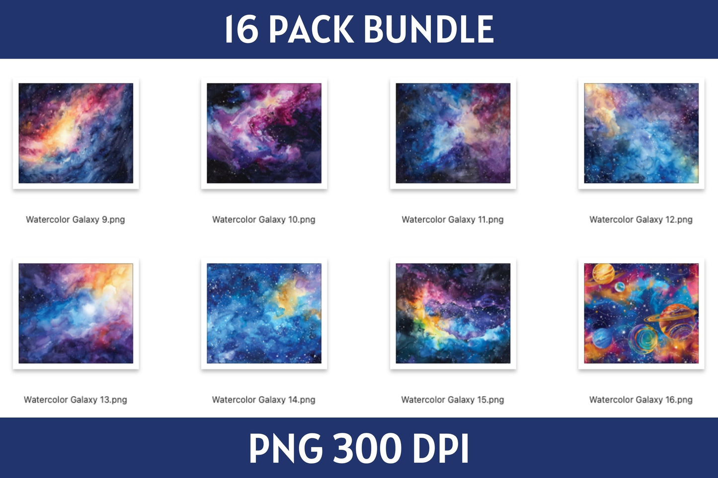 Galaxy Tumbler Sublimation Bundle PNG 20 oz