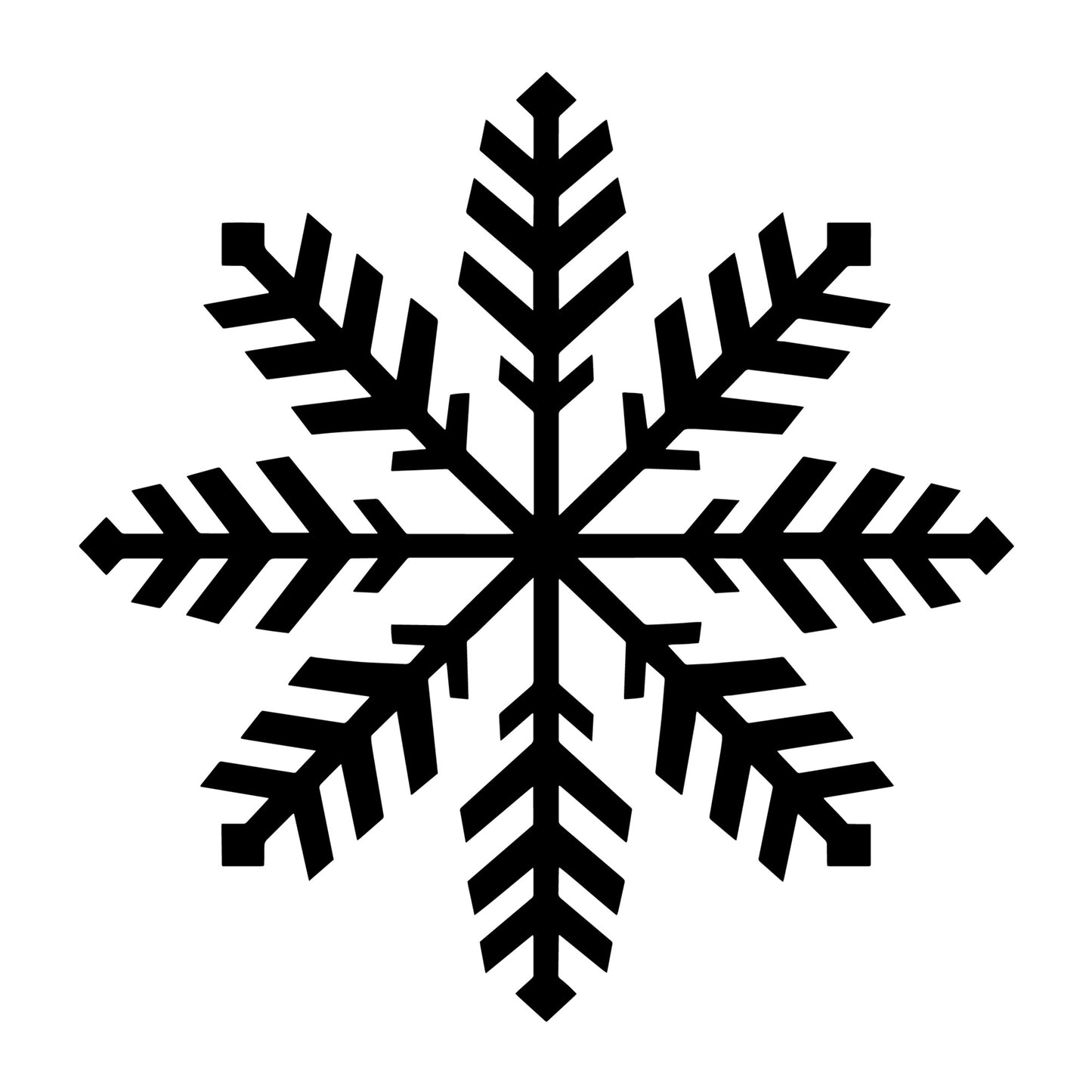Snowflake SVG design for Cricut, Silhouette, laser cutting, vinyl, sublimation, and winter craft projects.