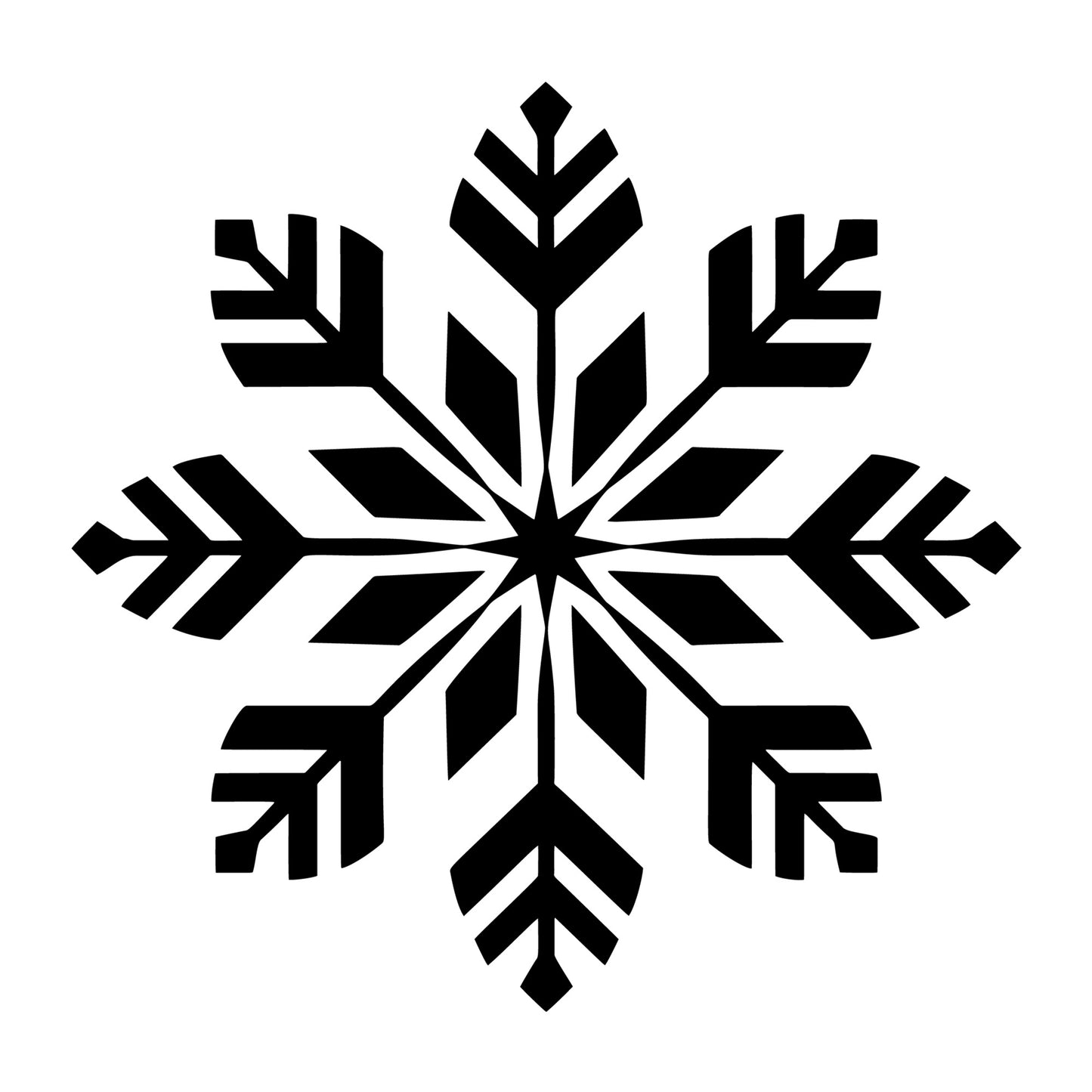 Snowflake SVG design for Cricut, Silhouette, laser cutting, vinyl, sublimation, and winter craft projects.