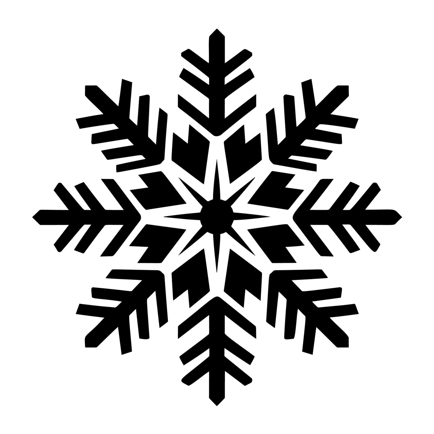 Snowflake SVG design for Cricut, Silhouette, laser cutting, vinyl, sublimation, and winter craft projects.