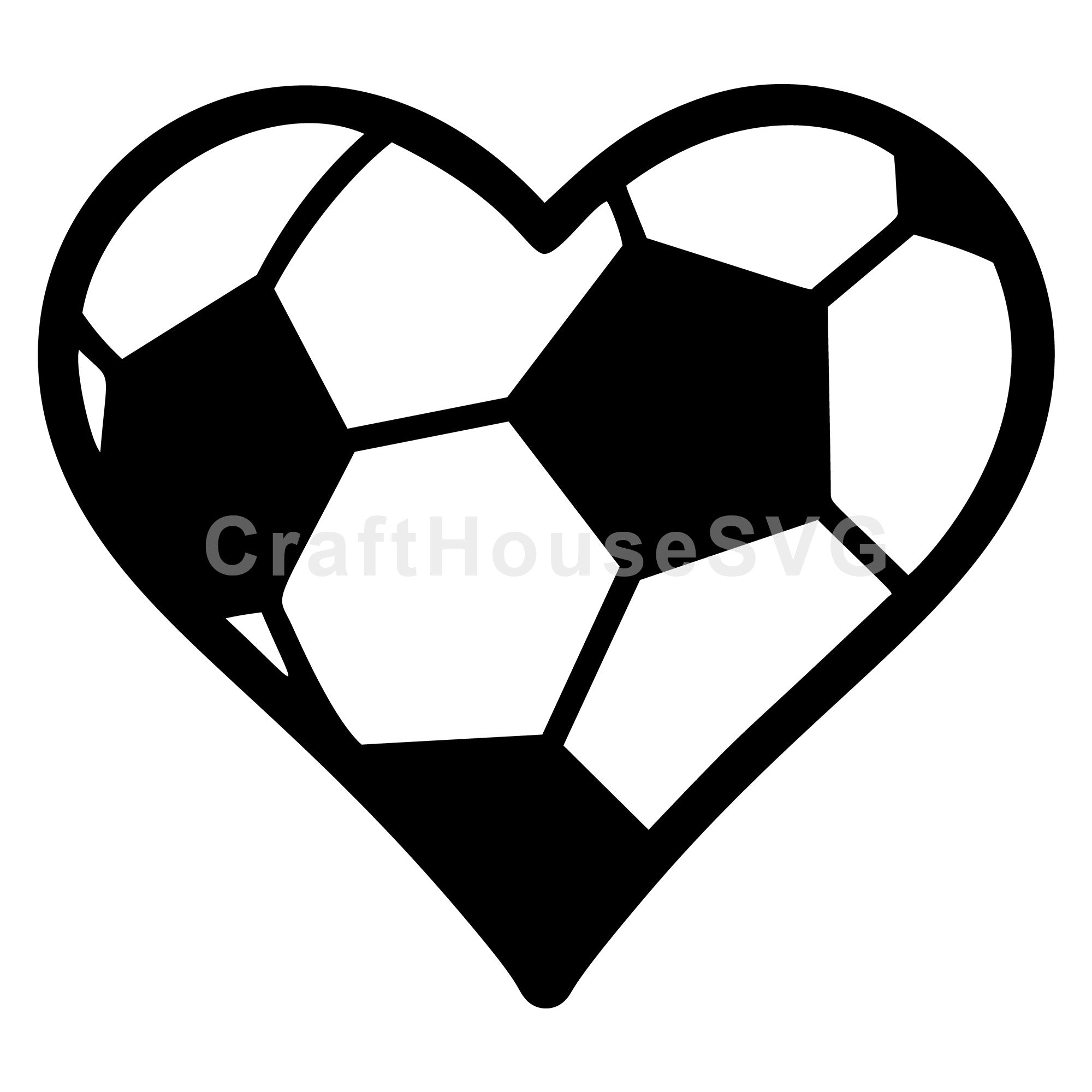 Soccer Heart SVG
