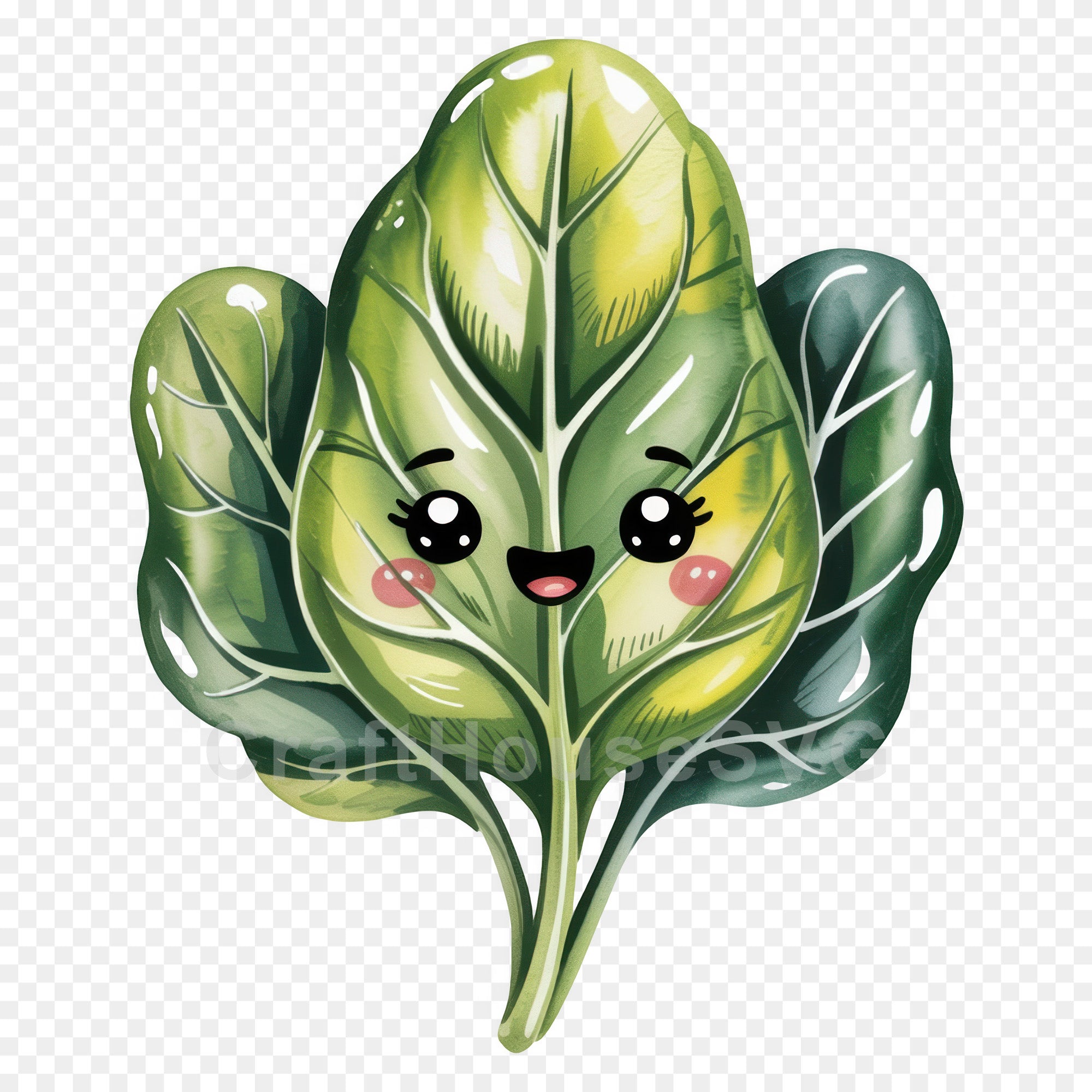 Kawaii Vegetables Clipart Sublimation Bundle PNG