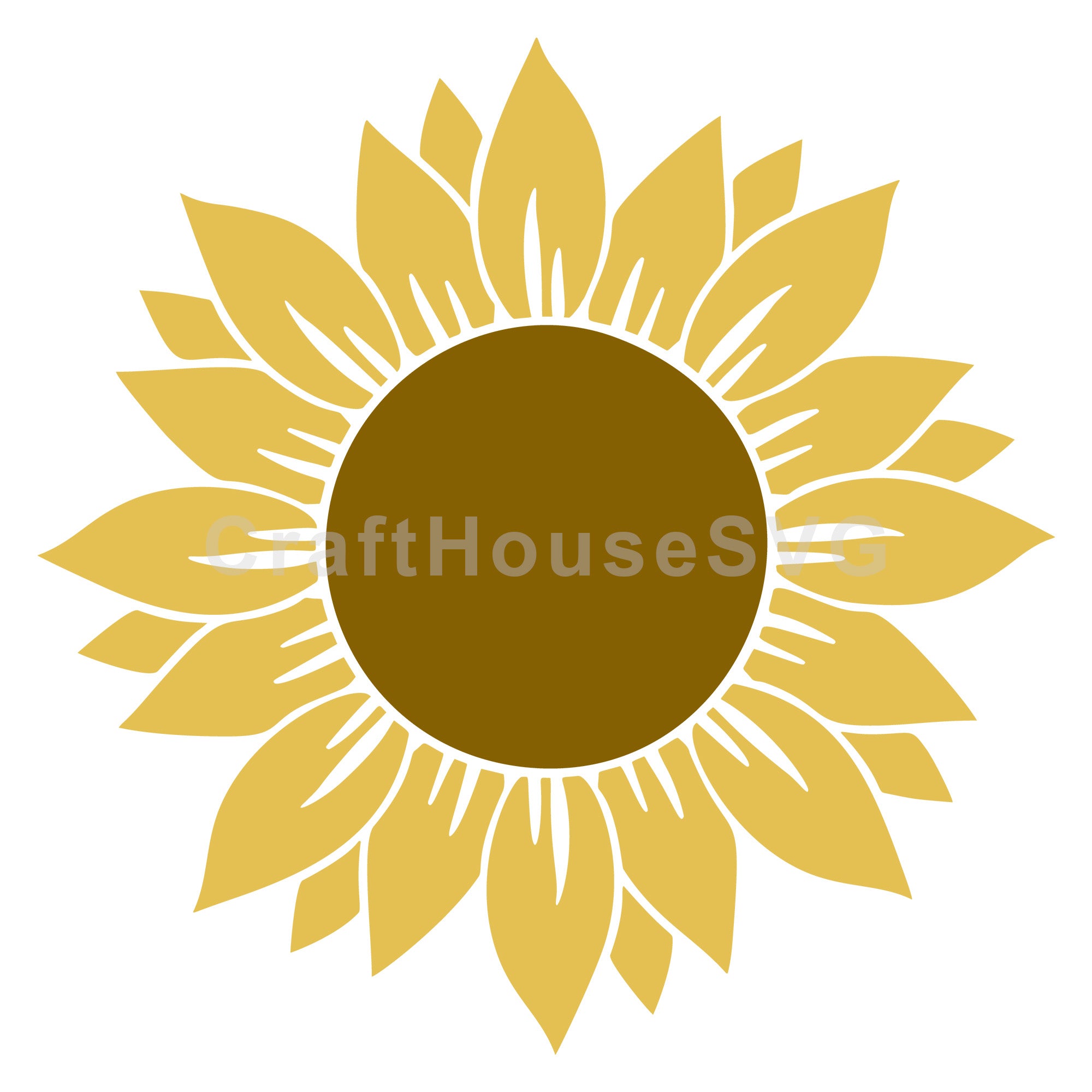 Petal Sunflower SVG