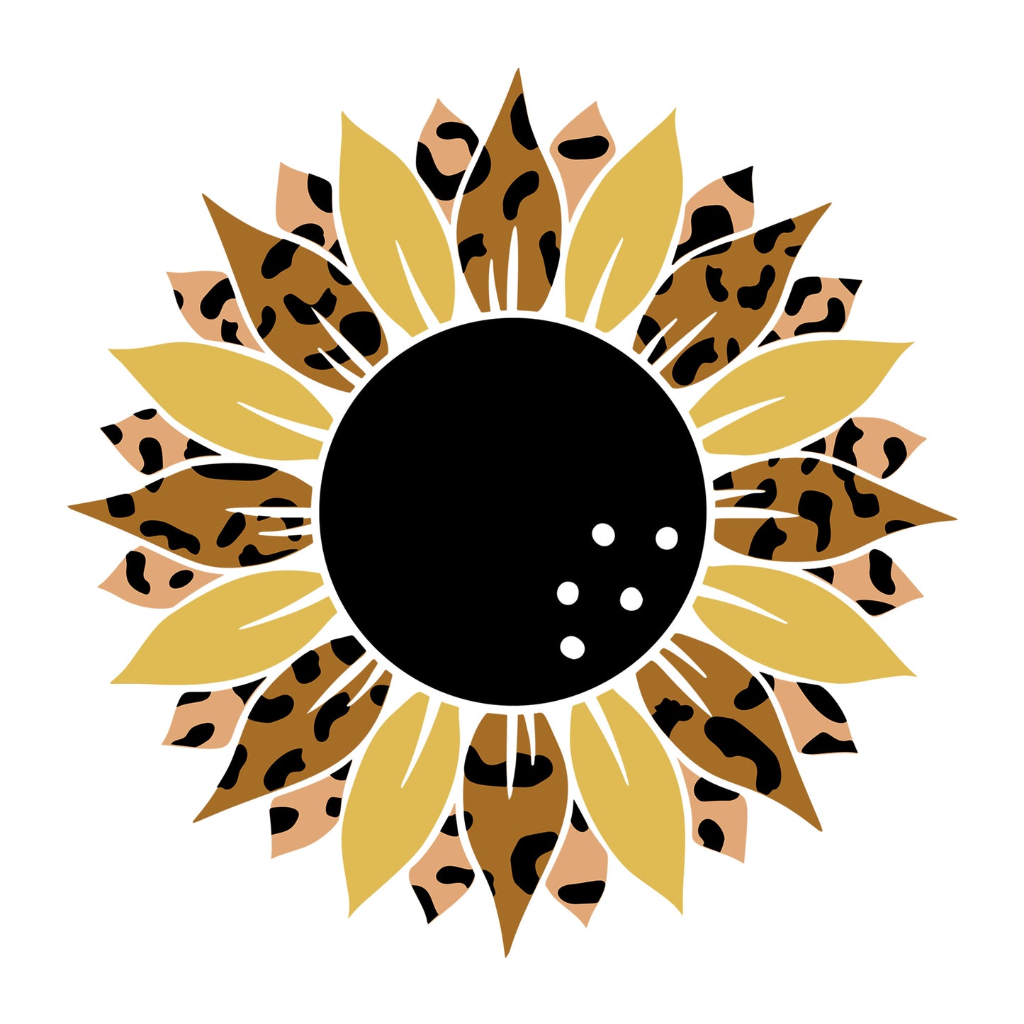 Sunflower SVG design for Cricut, Silhouette, laser cutting, vinyl, sublimation, floral crafts, and DIY projects.