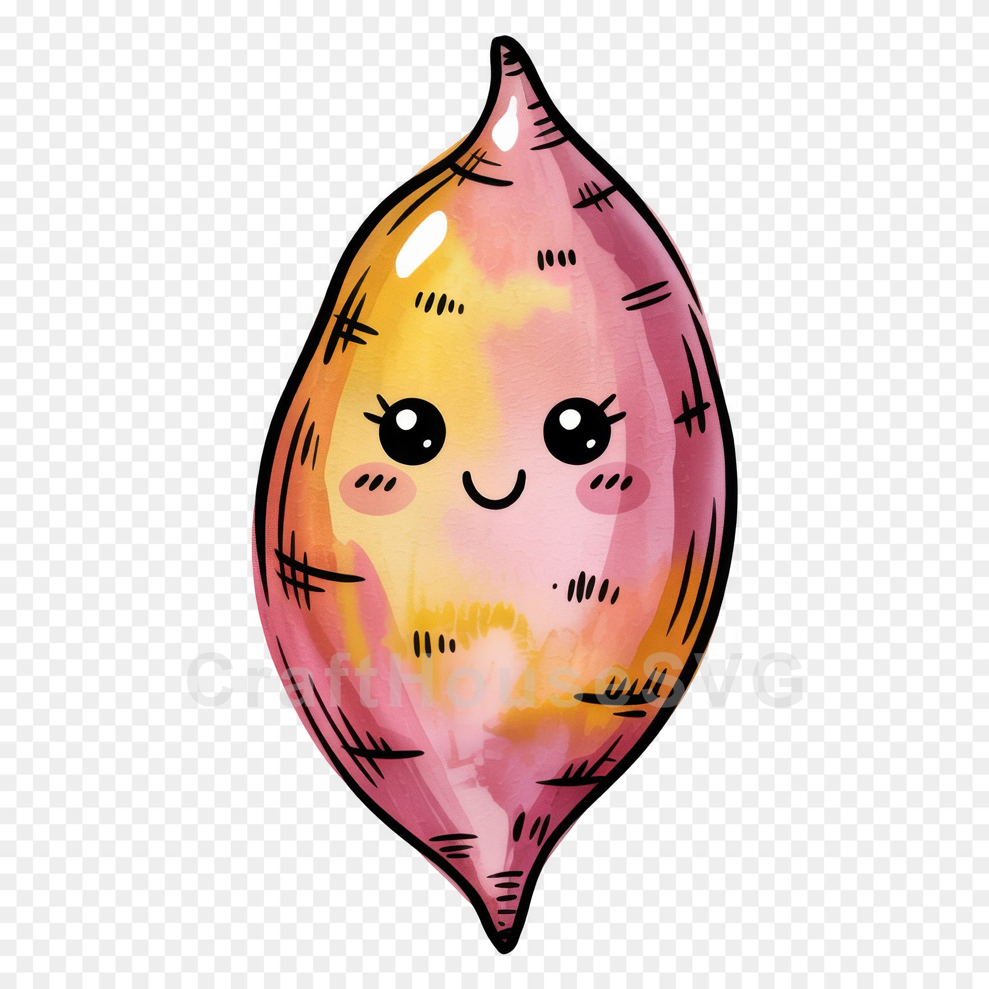 Kawaii Vegetables Clipart Sublimation Bundle PNG